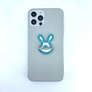 Silver bunny rabbit phone Ring Stand, Grip.